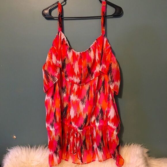 4X Ruffle Tank Blouse! Gorgeous - Picture 5 of 6